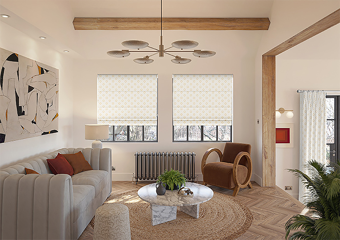 Huaraz Velvet, Beige - Roman Blind - Image 8